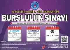    ALTINYILDIZ KOLEJİ 4. VE 8. SINIFLAR BURSLULUK SINAVI TARİHLERİ BELLİ OLDU